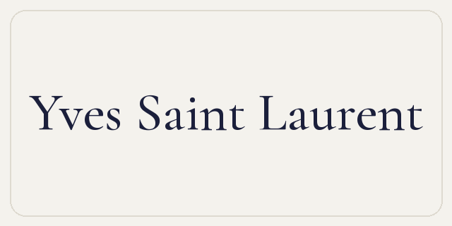 Yves Saint Laurent