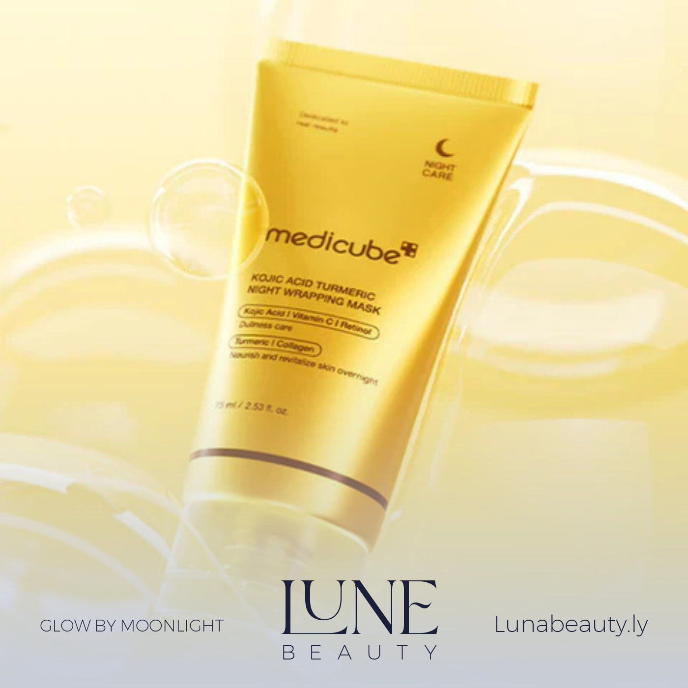 MEDICUBE Kojic Acid Turmeric Night Wrapping Mask