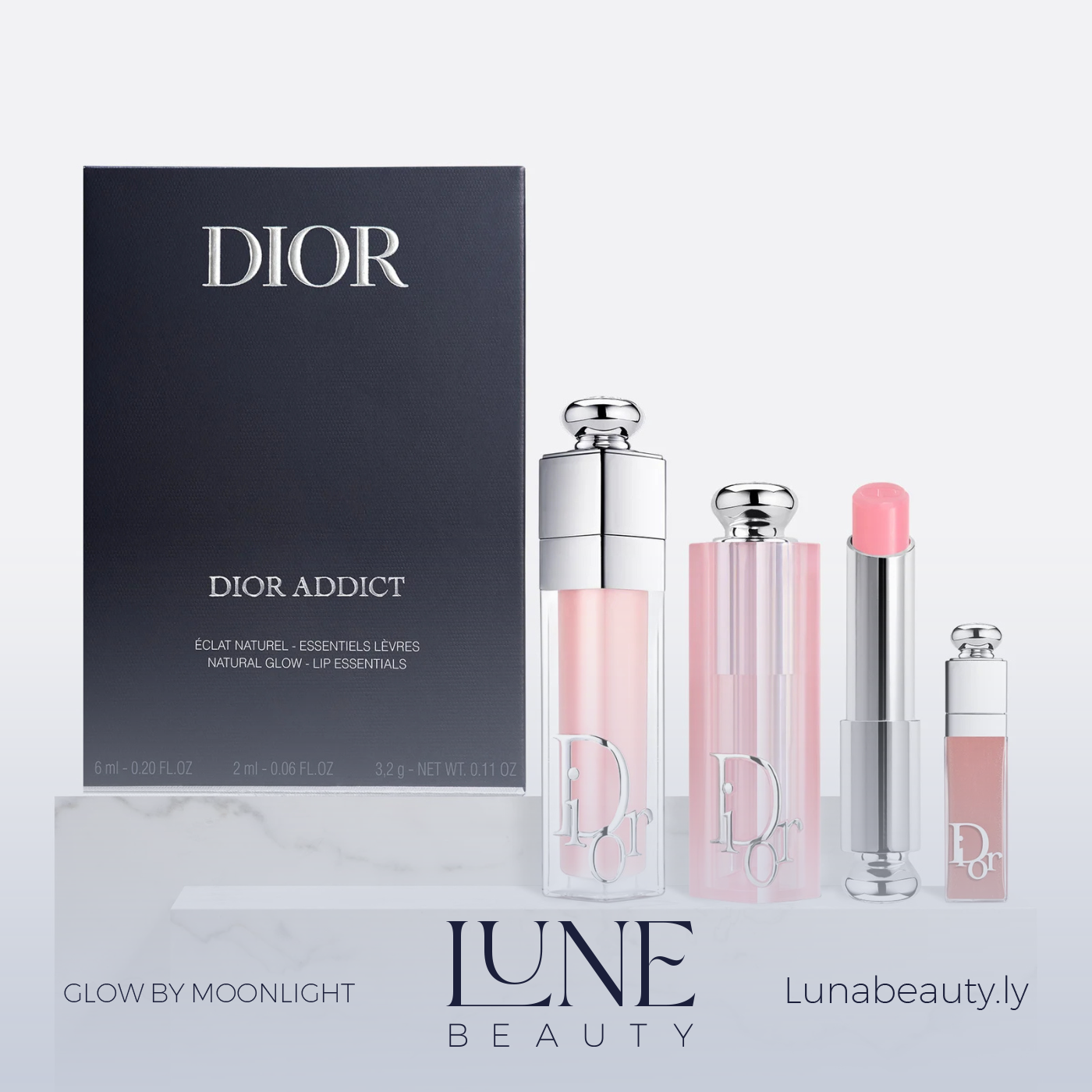DIOR Addict Essentials Lip Glow, Lip Maximizer & Mini Lip 3 Piece Set