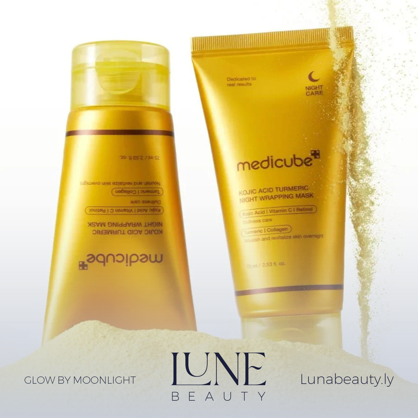 MEDICUBE Kojic Acid Turmeric Night Wrapping Mask