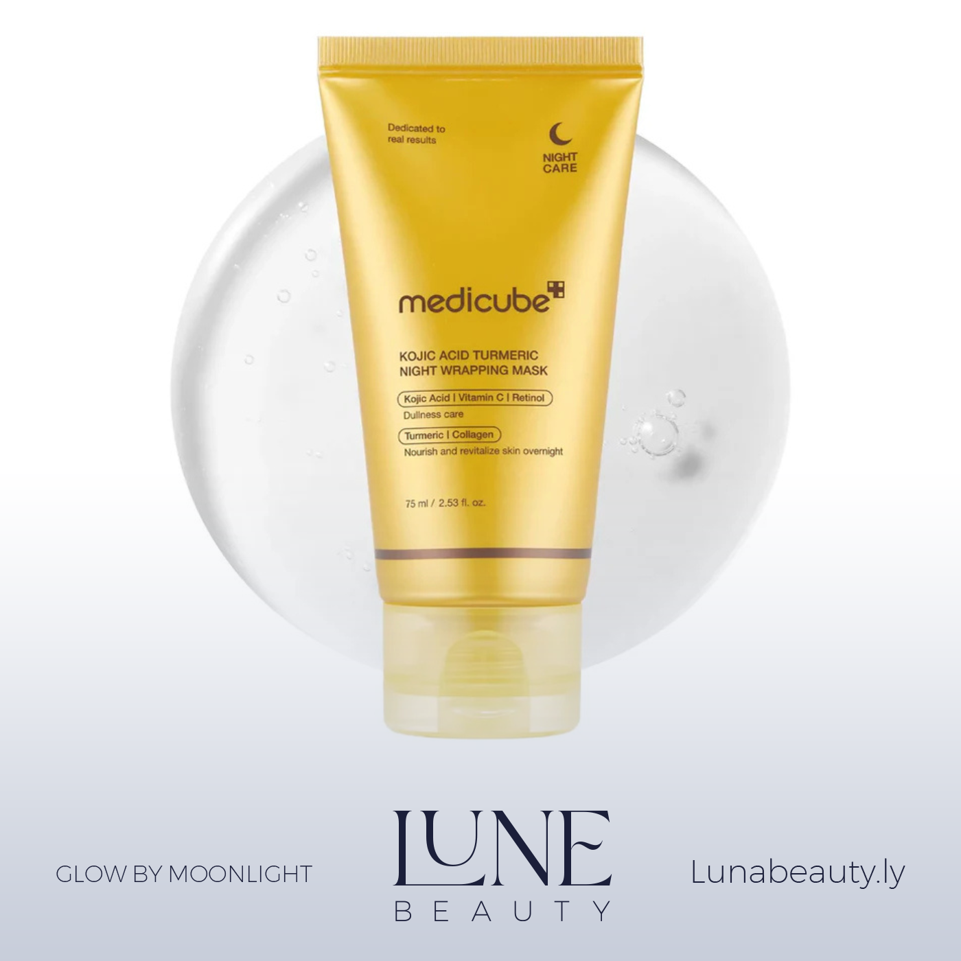 MEDICUBE Kojic Acid Turmeric Night Wrapping Mask